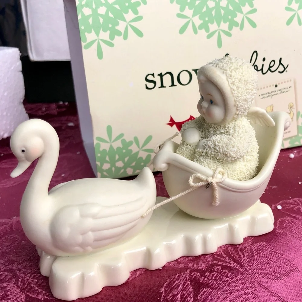 Snowbabies SWAN RIDE - Picture 2 of 3